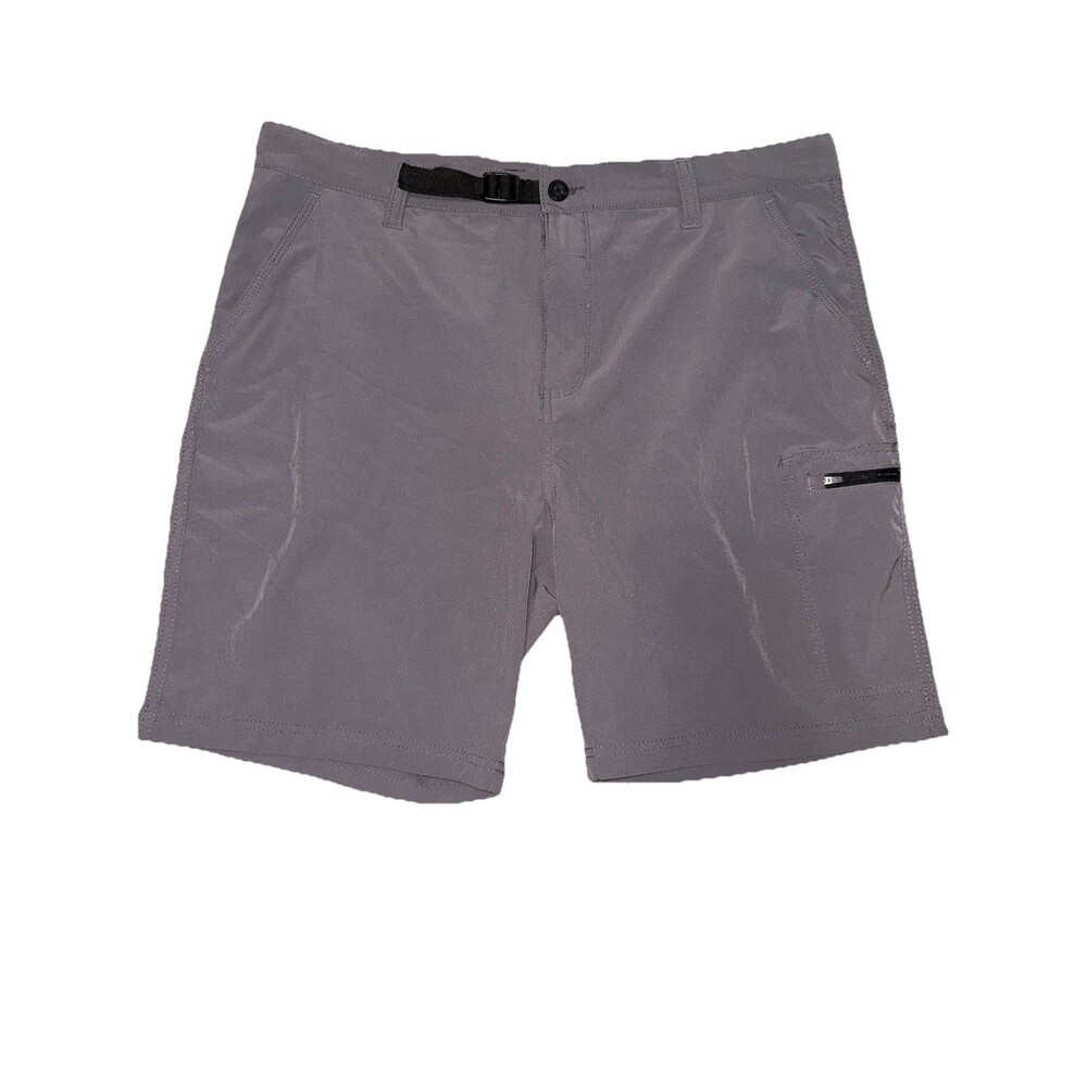 Denali Men’s 38 Shorts Gray unlined Board-short side pocket adjustable waist